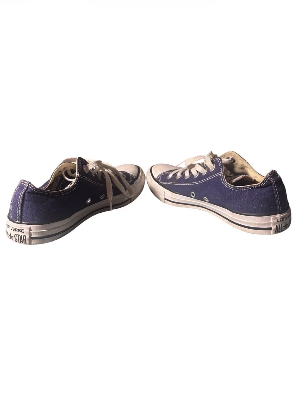 Converse Navy Canvas Low-Top Sneakers - Classic Lace-Up
